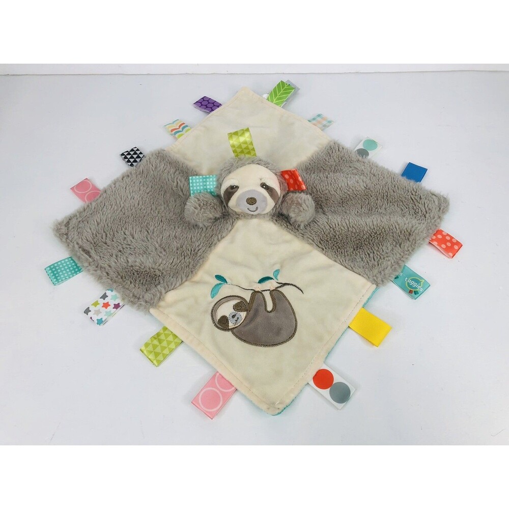 Mary Meyer Koala Little Taggies Lovey Baby Blanket 10"x10" Soft Unisex Boy Girl